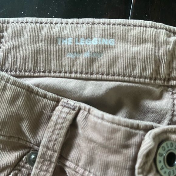 AG Adriano Goldschmeid Dusty Pink The Skinny Corduroy Legging Size 26R - Picture 10 of 12